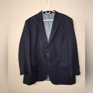 Saks Fifth Ave Black Label Wool Suit Jacket 48 R